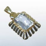 A topaz pendant