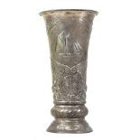 An early 20th century German silver vase