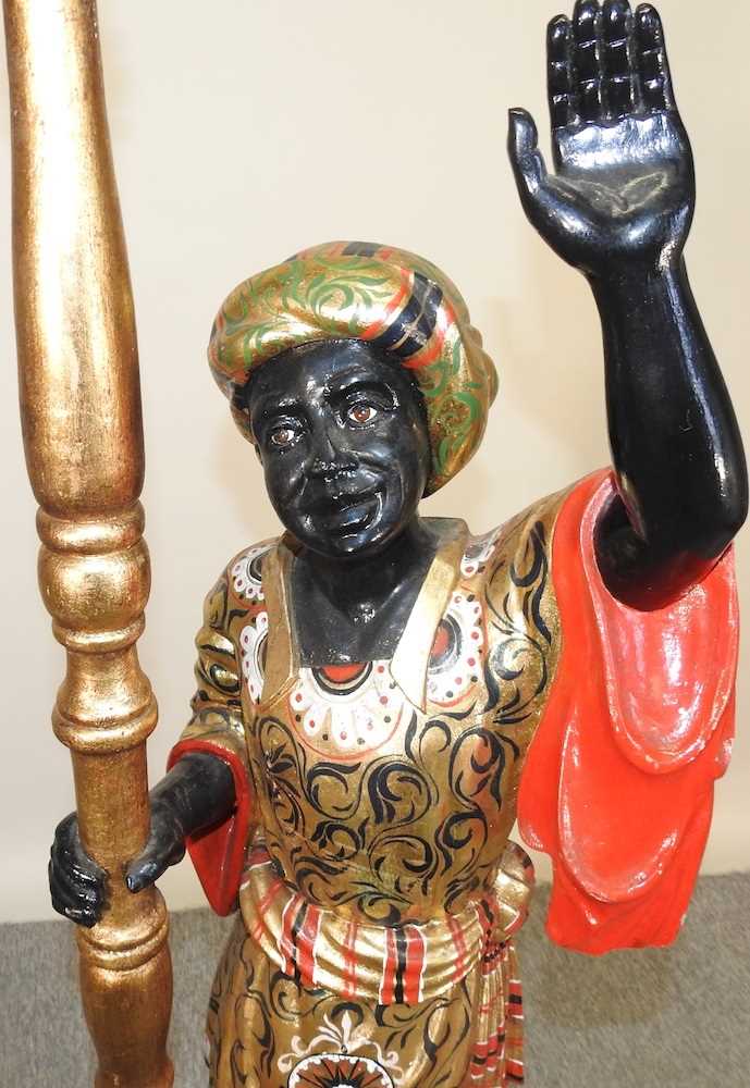 A large figural lamp - Image 2 of 5