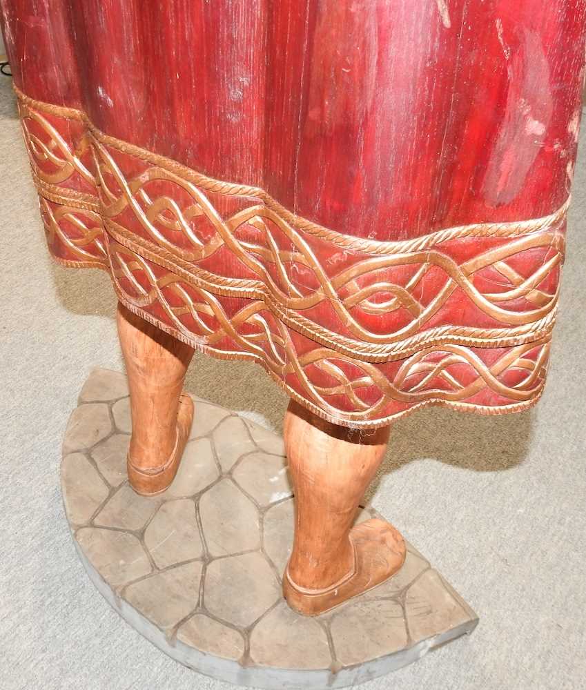 A near life sized carved statue - Image 5 of 5