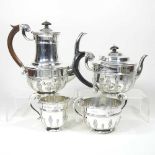 A Victorian silver tea service