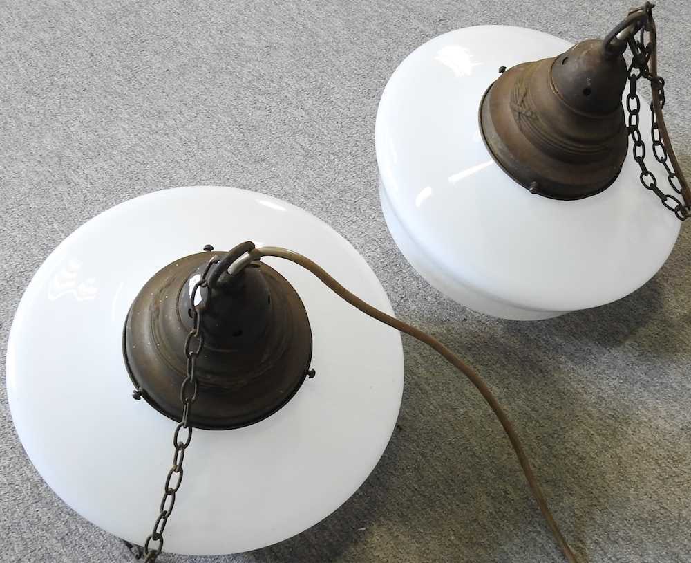 A pair of ceiling lights - Image 2 of 3