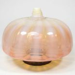 A peach glass oil lamp font