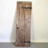 A wooden door