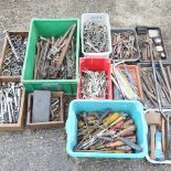 A collection of hand tools