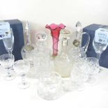 A collection of glassware