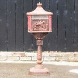 A cast iron post box