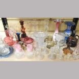 A collection of glassware