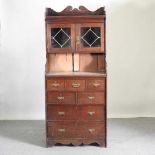 An Edwardian glazed cabinet