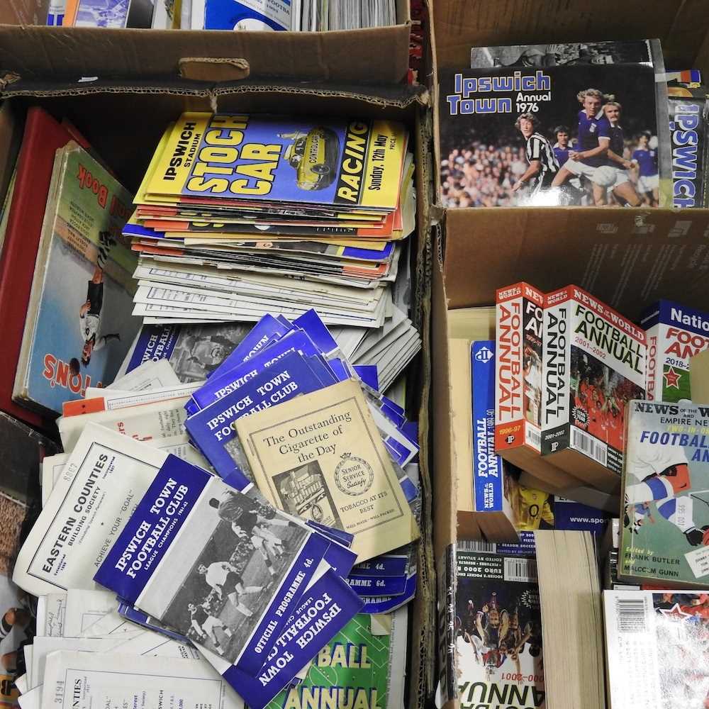 A collection of football programmes