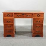 A yew wood desk