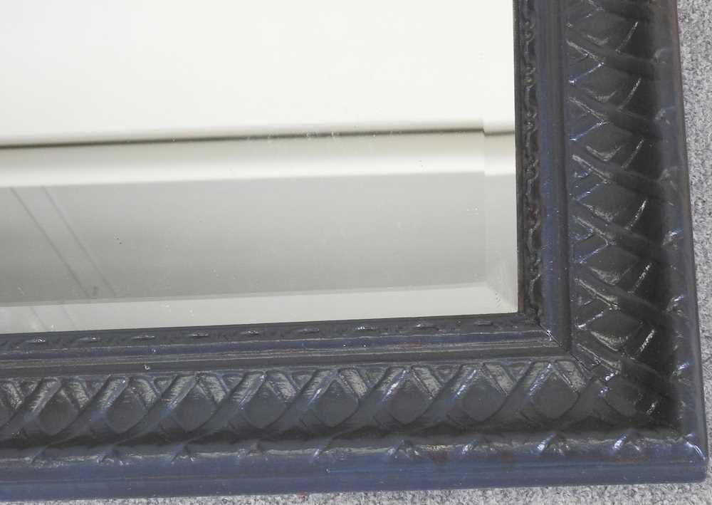 A modern framed wall mirror - Image 2 of 4