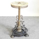 A 19th century brass stand