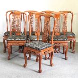 A set of Chinese dining chairs