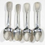 A collection of silver teaspoons