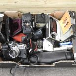 A collection of cameras
