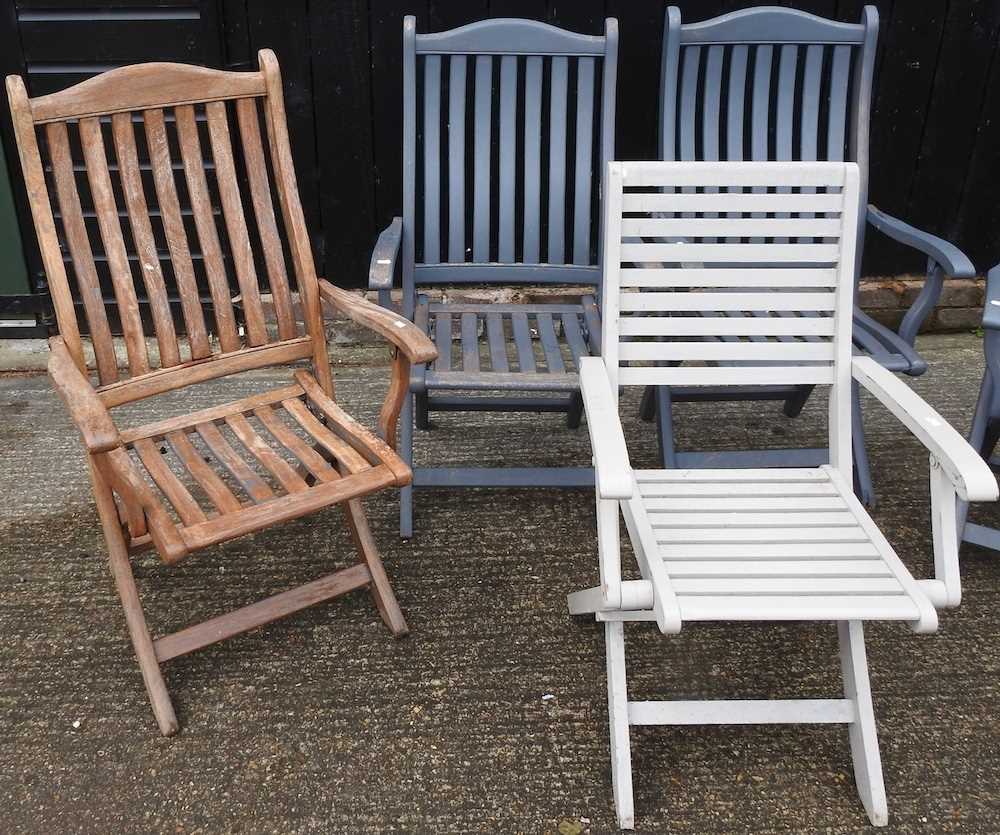Five folding garden chairs - Image 2 of 3