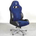 A Maserati desk chair