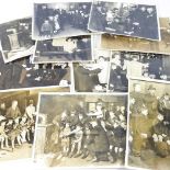 A collection of press photographs