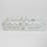A matched pair of Lalique dishes