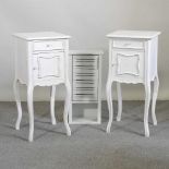 A pair of bedside cabinet