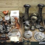 A collection of metal wares