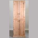 A pine hall cupboard