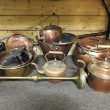 A collection of copper items