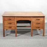 A 1920's oak desk