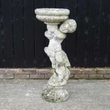 A figural garden planter