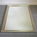 A large wall mirror