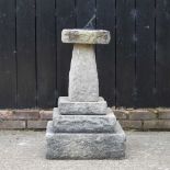 A stone sundial