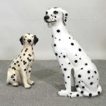 A pottery model of a Dalmatian dog