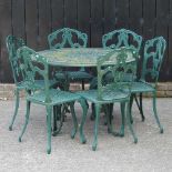 A garden table and chairs