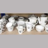 A collection of Royal Copenhagen tea wares