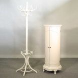 A white painted hat stand