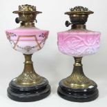 Two oil lamp bases