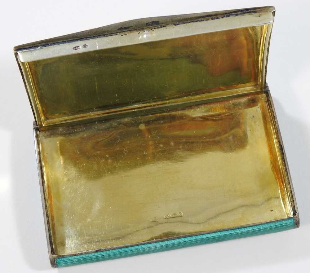 An enamelled silver cigarette case - Image 7 of 16