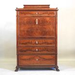 A 19th century mahogany escritoire