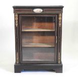A Victorian ebonised pier cabinet