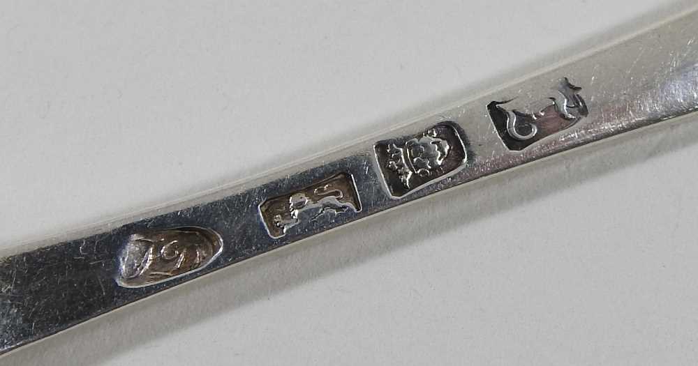 A set of six silver table spoons - Image 2 of 2