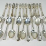 A set of silver cutlery