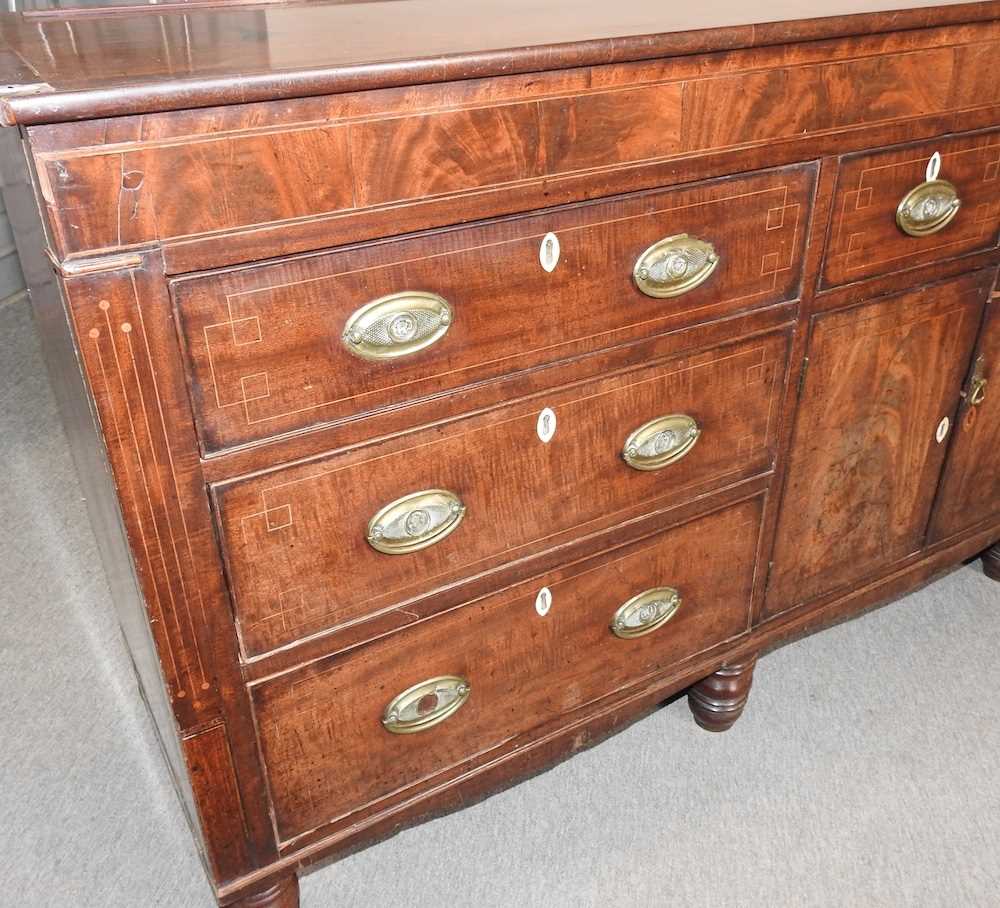 A 19th century mahogany dresser base - Image 2 of 10