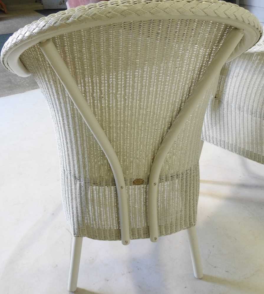 A pair of Lloyd Loom style chairs - Image 3 of 4