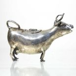 A silver cow creamer