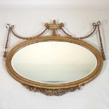 An Edwardian wall mirror