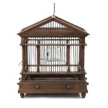 A 19th century bird cage