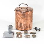 A Jones Bros copper lunch pail