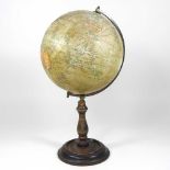 A terrestrial globe