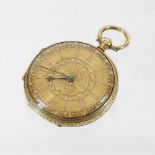 A Victorian gold pocket watch